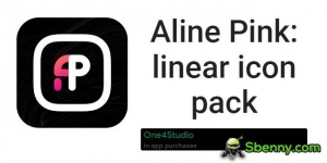 Aline Pink: набор линейных значков MOD APK