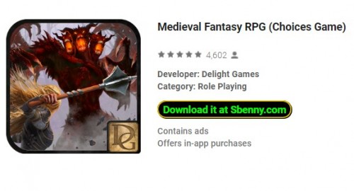 RPG de fantasia medieval (jogo de escolhas) MOD APK