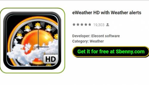 eWeather HD com MOD APK de alertas meteorológicos