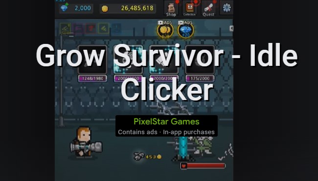 Grow Survivor - Bezczynny Clicker MOD APK