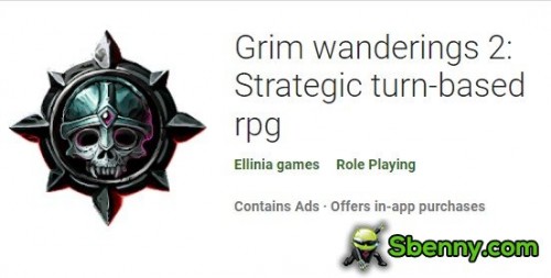 Grim wanderings 2: RPG MOD APK estratégico baseado em turnos