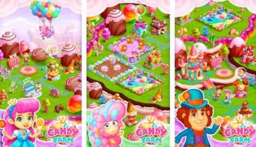 Candy Farm: Ciudad de la torta mágica y historia del dragón de las galletas MOD APK