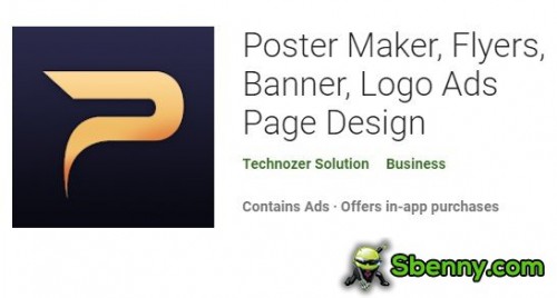 Poster Maker, Flyers, Spanduk, Desain Halaman Iklan Logo MOD APK