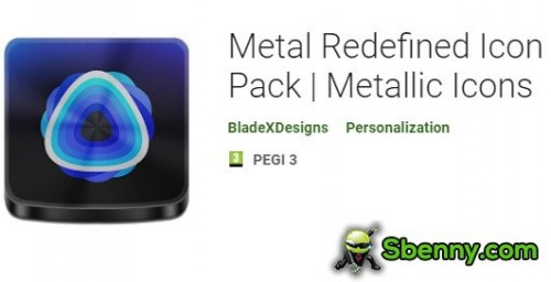 Pack d'icônes redéfini en métal | Icônes métalliques MOD APK