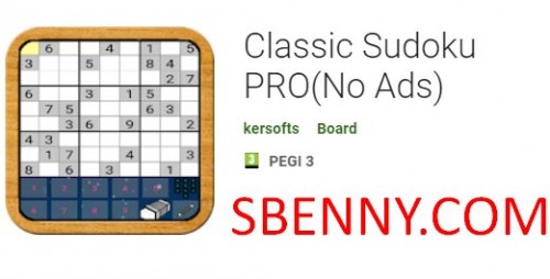 Sudoku classique PRO (sans publicité)