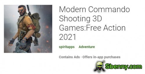 Jeux 3D de tir commando modernes: Action gratuite 2021 MOD APK