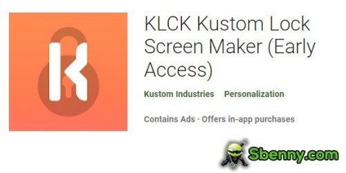 APK MOD del creatore di schermo di blocco KLCK Kustom