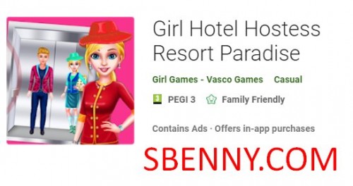 Девушка в отеле Hostess Resort Paradise MOD APK