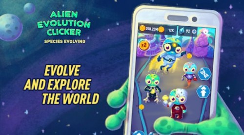 Alien Evolution Clicker: Espécies em evolução MOD APK