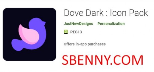 Dove Dark : Icon Pack MOD APK