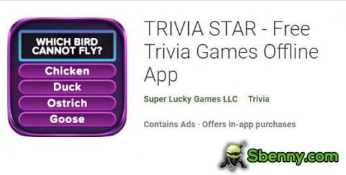 TRIVIA STAR - Application gratuite de jeux de trivia hors ligne MOD APK
