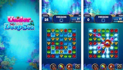 Sotto il mare profondo: Puzzle Jewel Match3 MODIFICATO