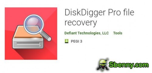 Pakiet APK do odzyskiwania plików DiskDigger Pro