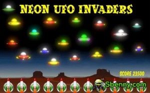 Neon UFO Invaders Pro-APK