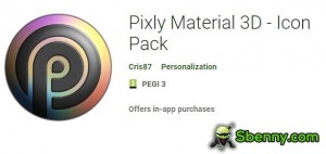 Pixly Material 3D - Pack d'icônes MOD APK
