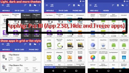 AppMgr Pro III (App 2 SD, Hide u Freeze apps) MOD APK
