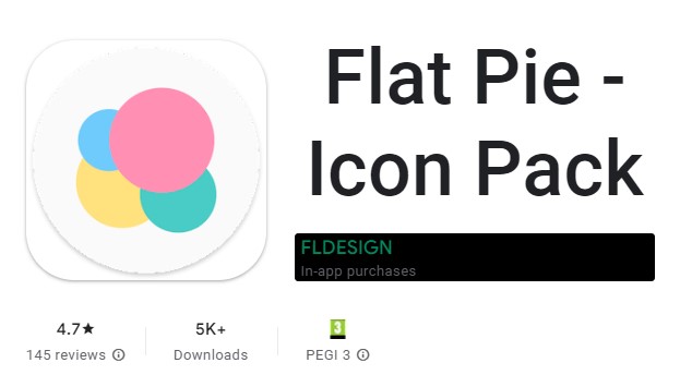 Flat Pie - pakiet ikon MOD APK