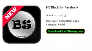 HD negro para Facebook