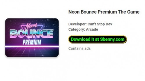 Neon Bounce Premium The Game APK