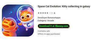 Evolução do Gato do Espaço: Kitty coletando no APK do MOD da galáxia