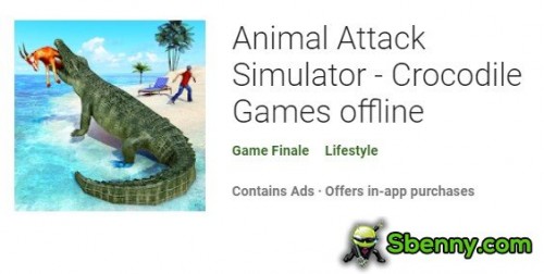 Simulador de ataque animal - jogos de crocodilo offline MOD APK