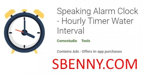 Speaking Alarm Clock - Intervalo de agua con temporizador por hora MOD APK