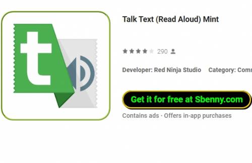 Talk Text (Read Aloud) Mint MOD APK