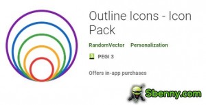 Ikoni Outline - Icon Pack MOD APK