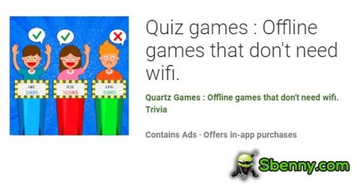 Kvízové ​​hry: Offline hry, které nepotřebují wifi. MOD APK