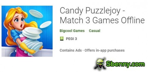Candy Puzzlejoy - APK MOD trò chơi ghép 3 ngoại tuyến