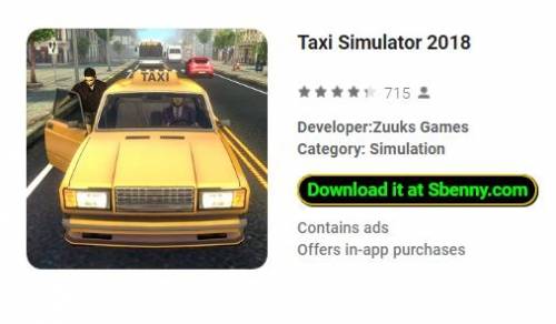 Simulador de táxi 2018 MOD APK
