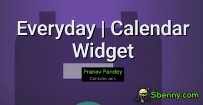 Todos os dias - Download do widget de calendário
