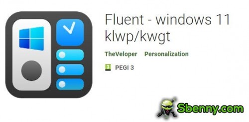 Fluent - windows 11 klwp/kwgt APK