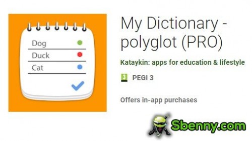 My Dictionary - polyglot (PRO) APK