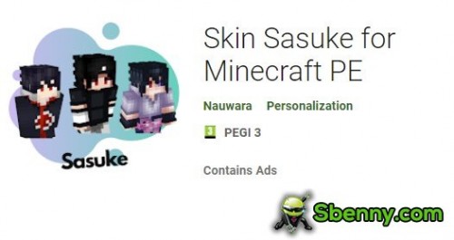 Skin Sasuke para Minecraft PE MOD APK