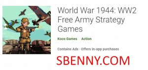 Guerra mondiale 1944: WW2 Giochi di strategia dell'esercito gratuiti MOD APK