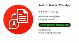 Audio to Text for WhatsApp MOD APK
