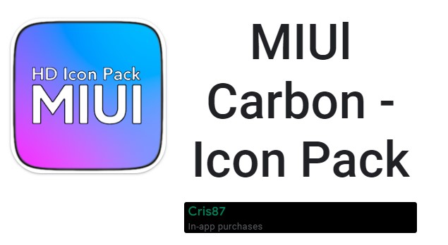 MIUl Carbon - Icon Pack MODDATO