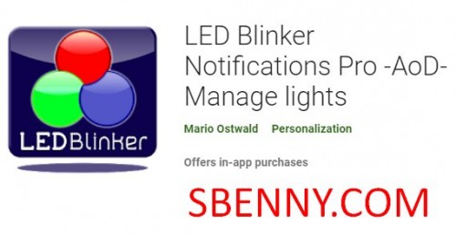 LED Blinker Notificações Pro -AoD-Gerenciar APK de luzes