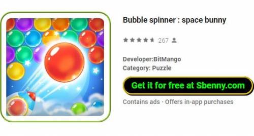 Bubble spinner: conejito espacial MOD APK