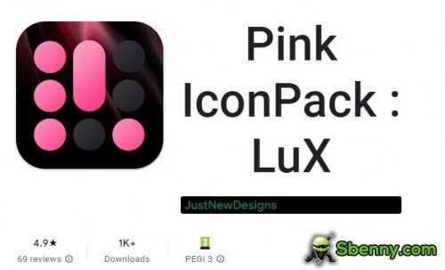 Pink IconPack : LuX MOD APK