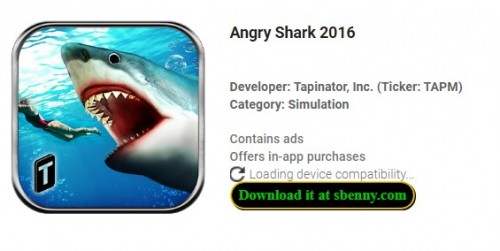 APK MOD APK Angry Shark 2016