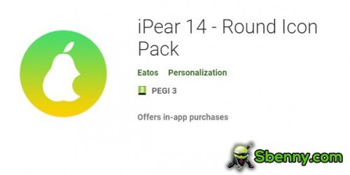 iPear 14 - Pack d'icônes rondes
