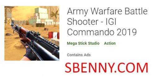 Atirador de batalha de guerra do exército - IGI Commando 2019 MOD APK