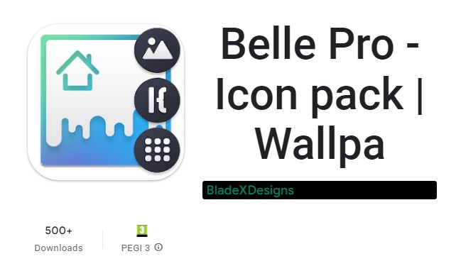 Belle Pro - بسته آیکون Wallpa MOD APK