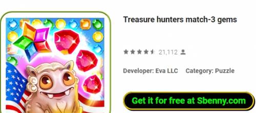 Treasure hunters match-3 gems MOD APK