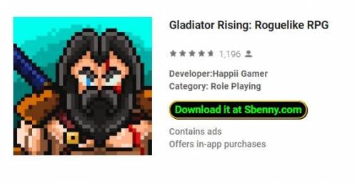 Gladiator Rising: APK MOD ta 'Roguelike RPG