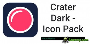 Crater Dark - Icon Pack MOD APK