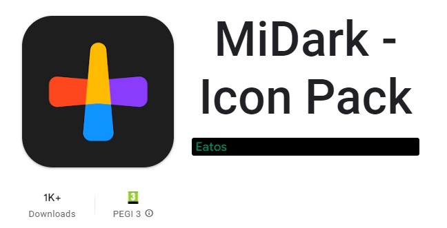 MiDark - Pacote de ícones MOD APK