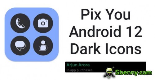 Pix You Android 12 Dark Icons MOD APK